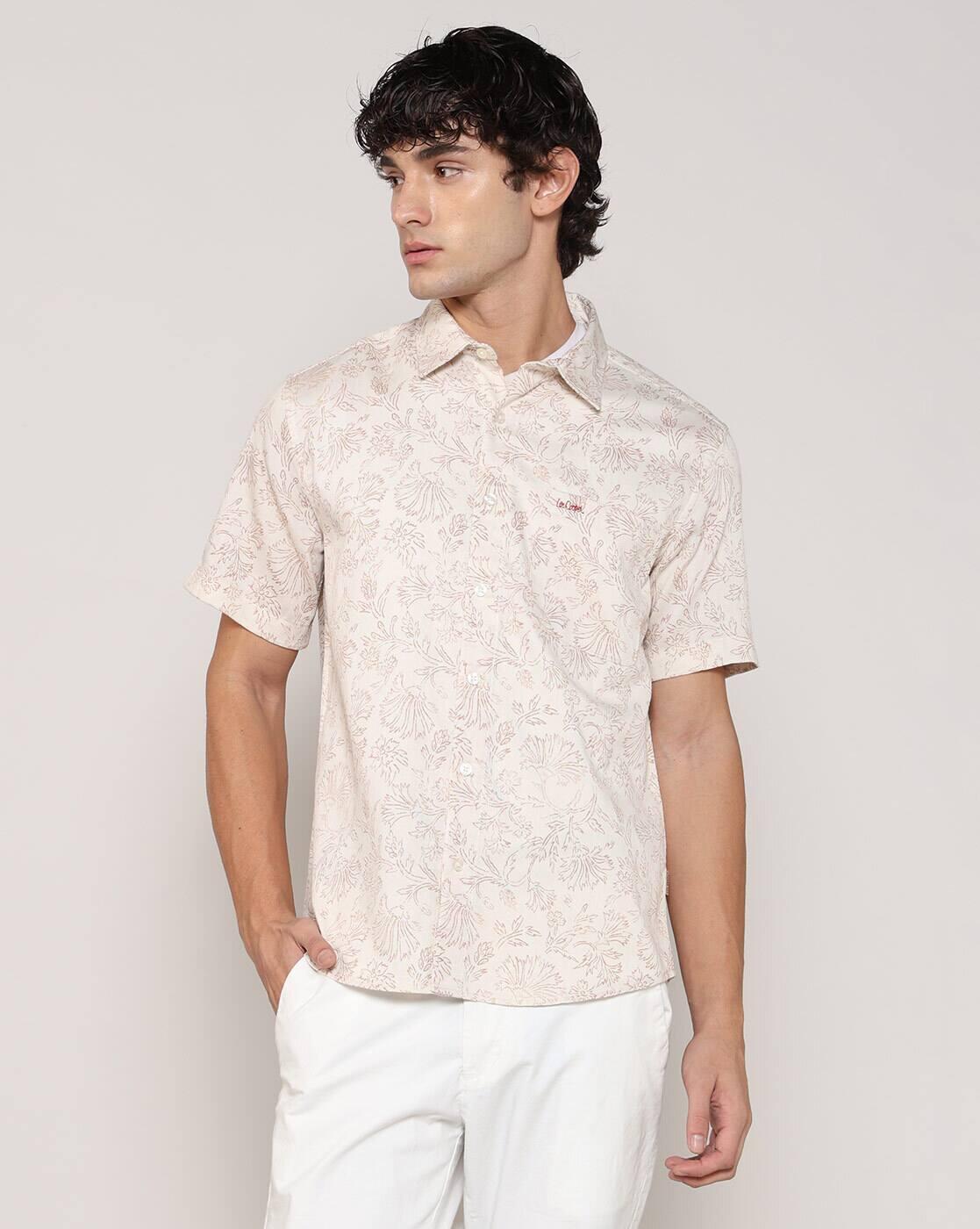 Lee Cooper | Men Floral Print Regular Fit Shirt|3