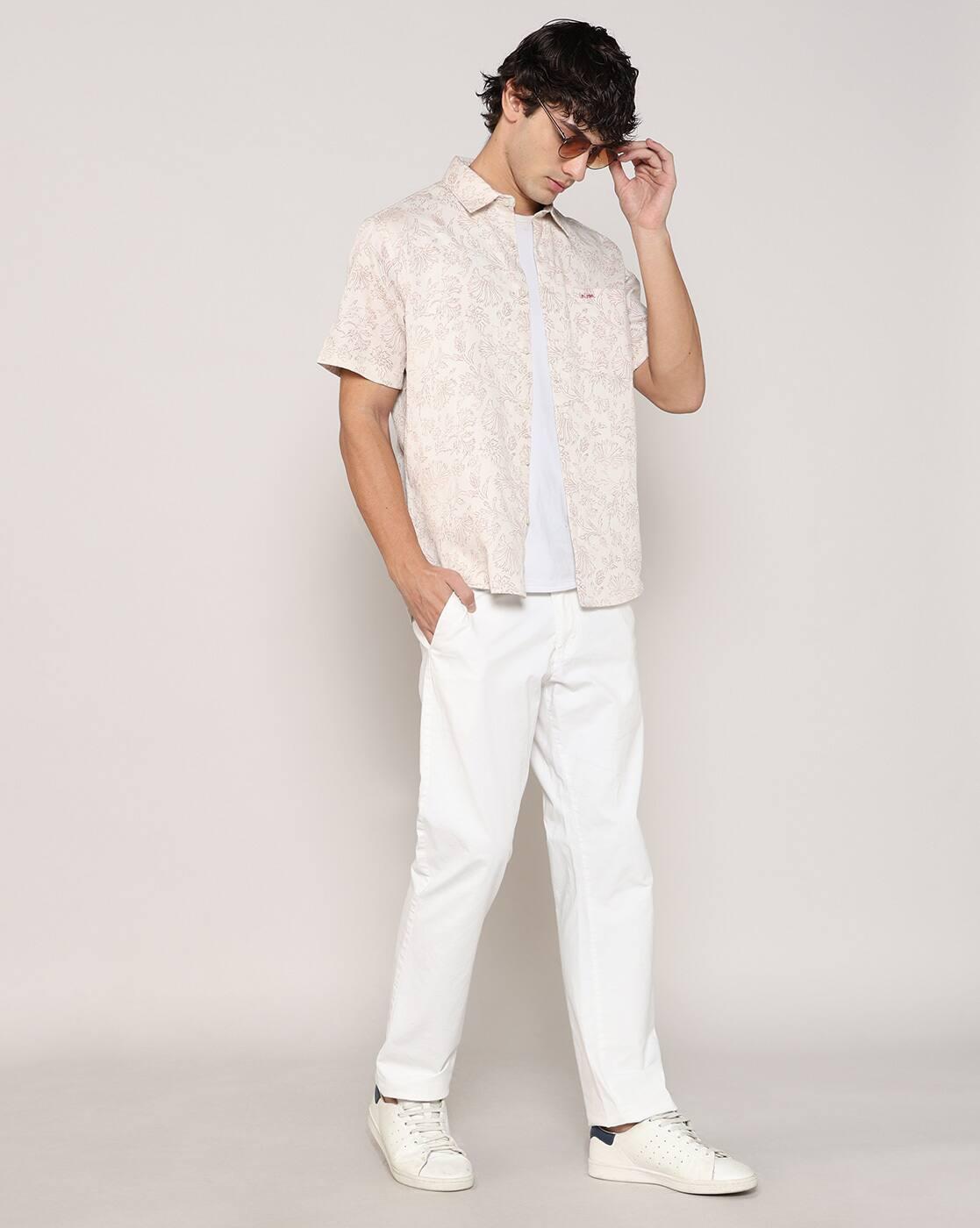 Lee Cooper | Men Floral Print Regular Fit Shirt|4