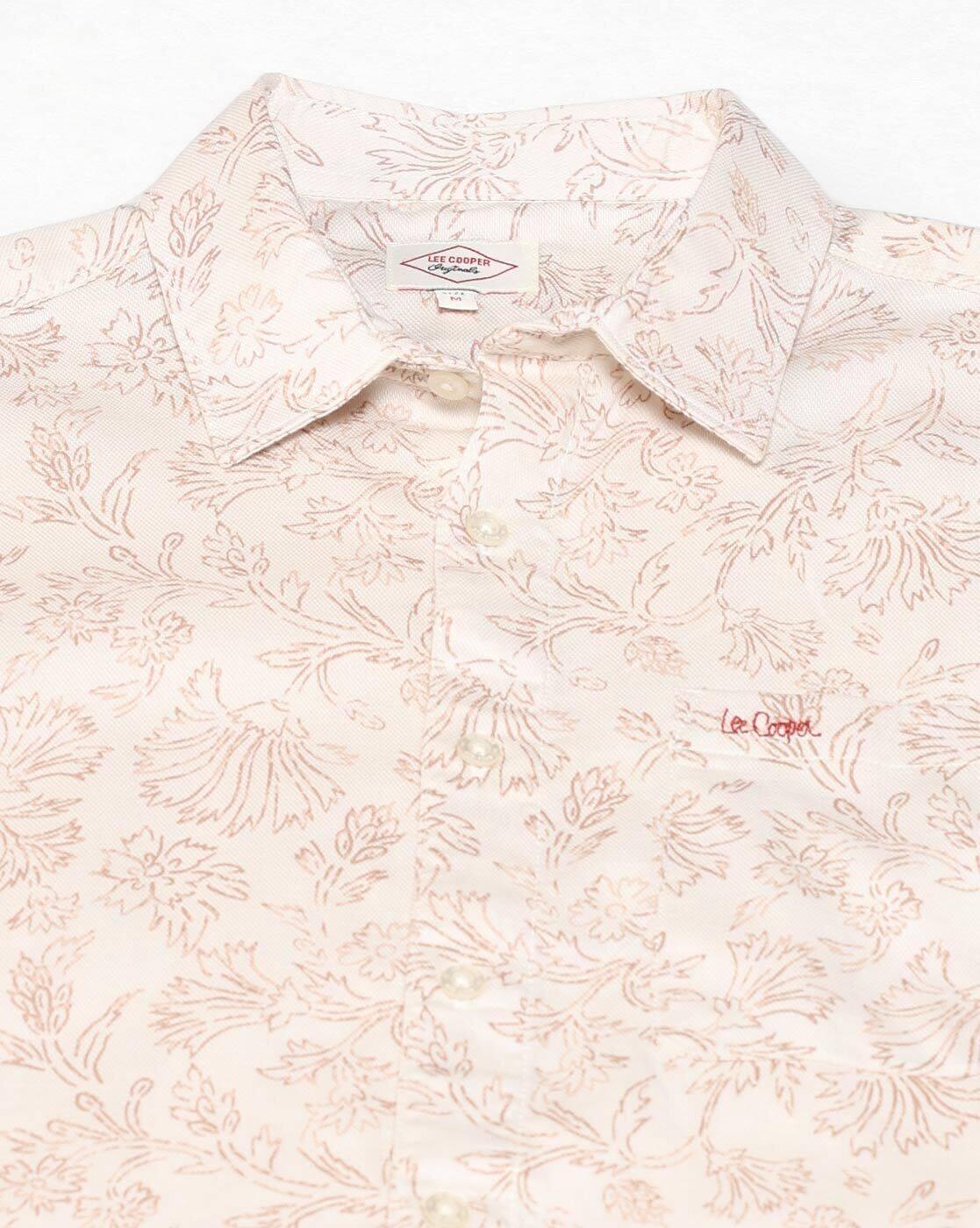 Lee Cooper | Men Floral Print Regular Fit Shirt|6