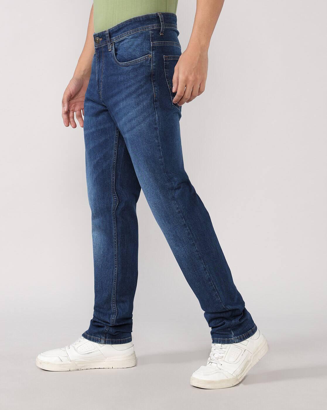 Lee Cooper | Men Mid-Wash Loose Fit Jeans|1