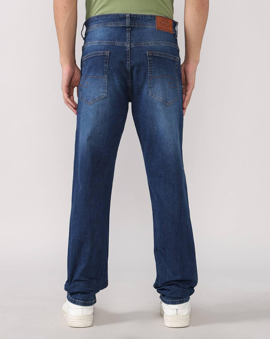 Lee Cooper | Men Mid-Wash Loose Fit Jeans|2