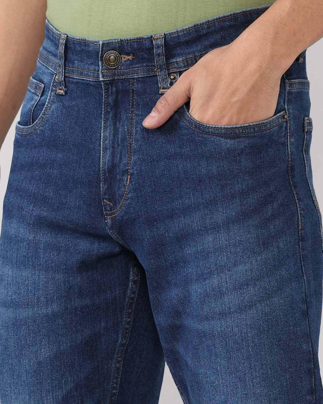 Lee Cooper | Men Mid-Wash Loose Fit Jeans|4