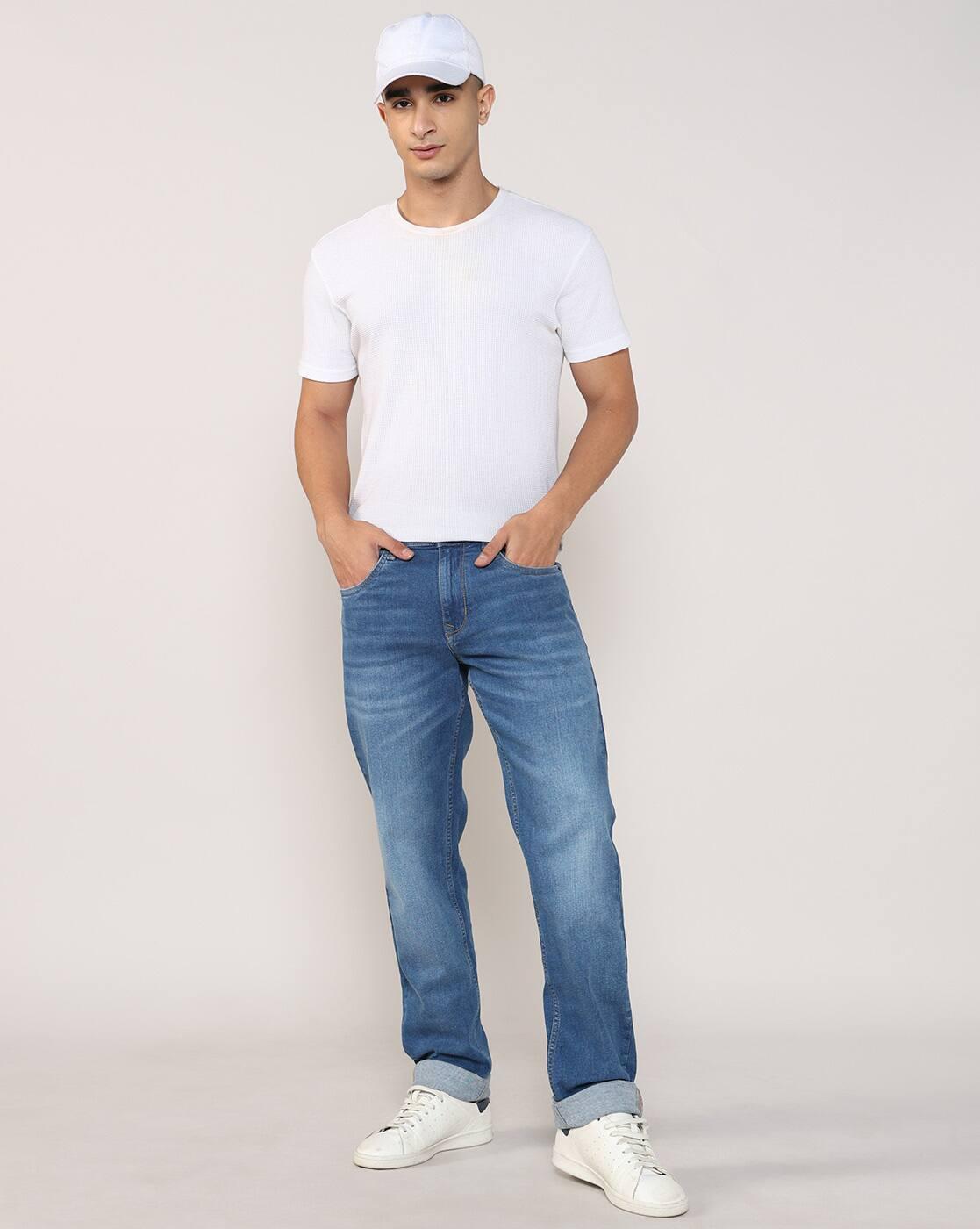Lee Cooper | Men Mid-Wash Slim Fit Jeans|0