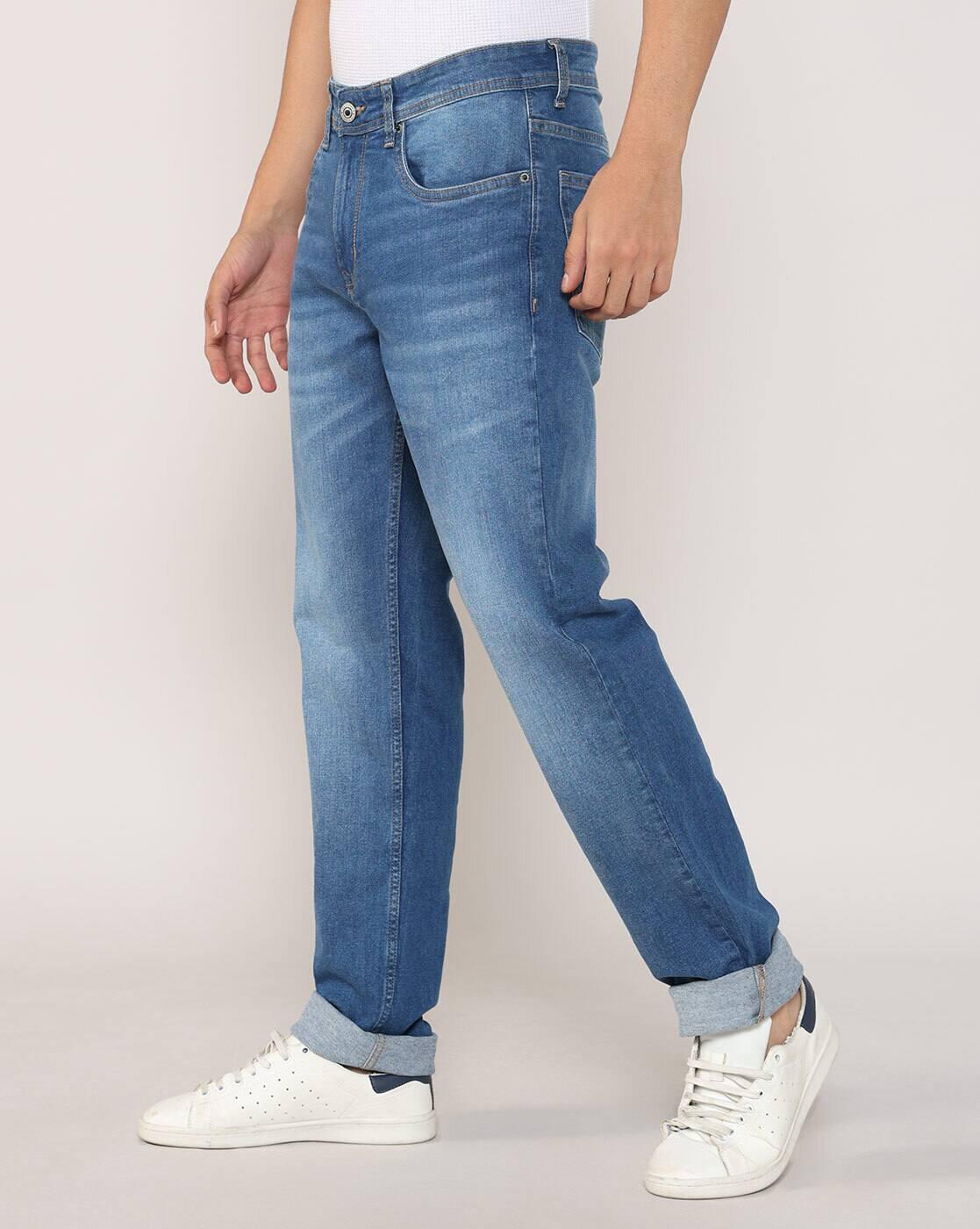 Lee Cooper | Men Mid-Wash Slim Fit Jeans|1