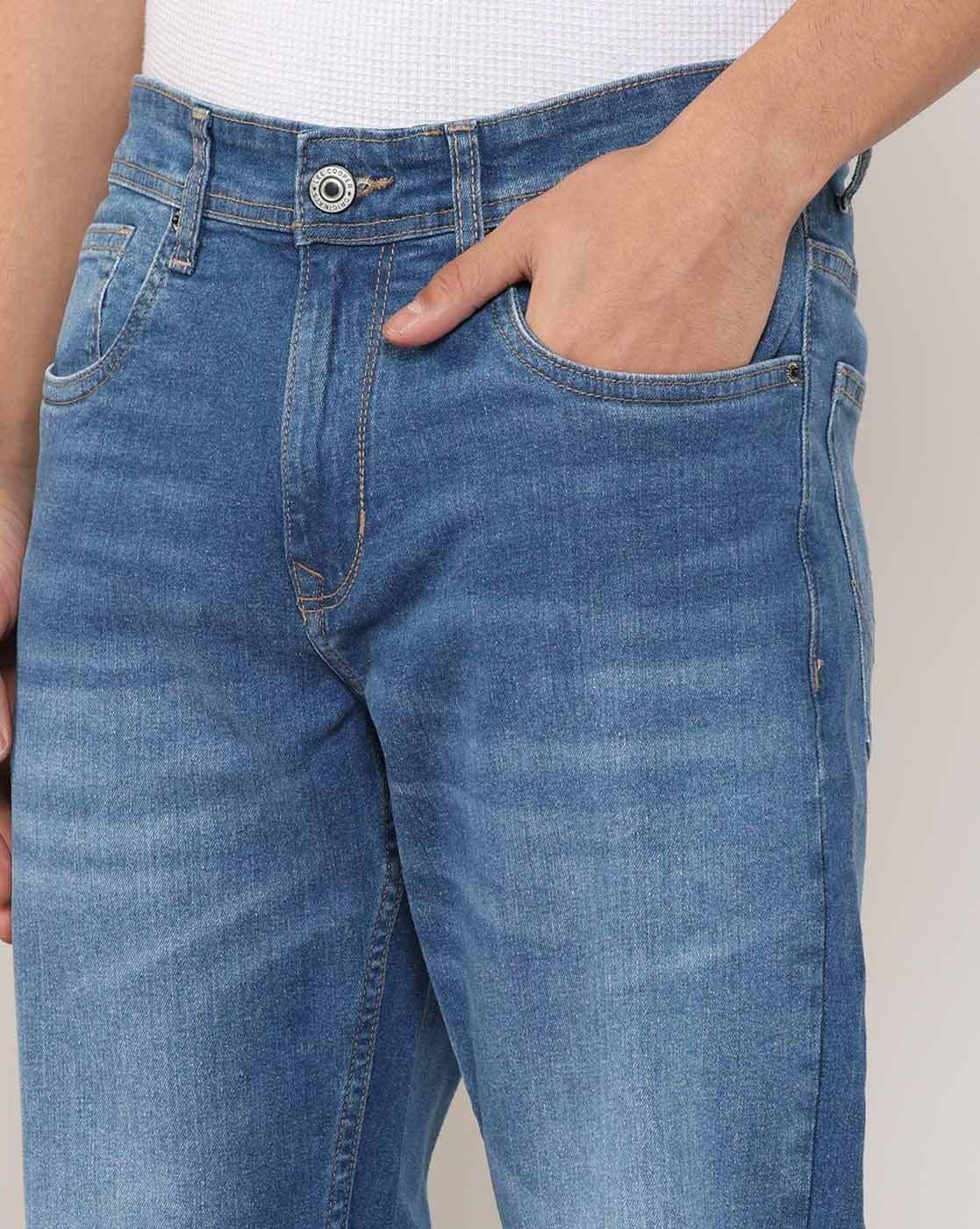 Lee Cooper | Men Mid-Wash Slim Fit Jeans|4