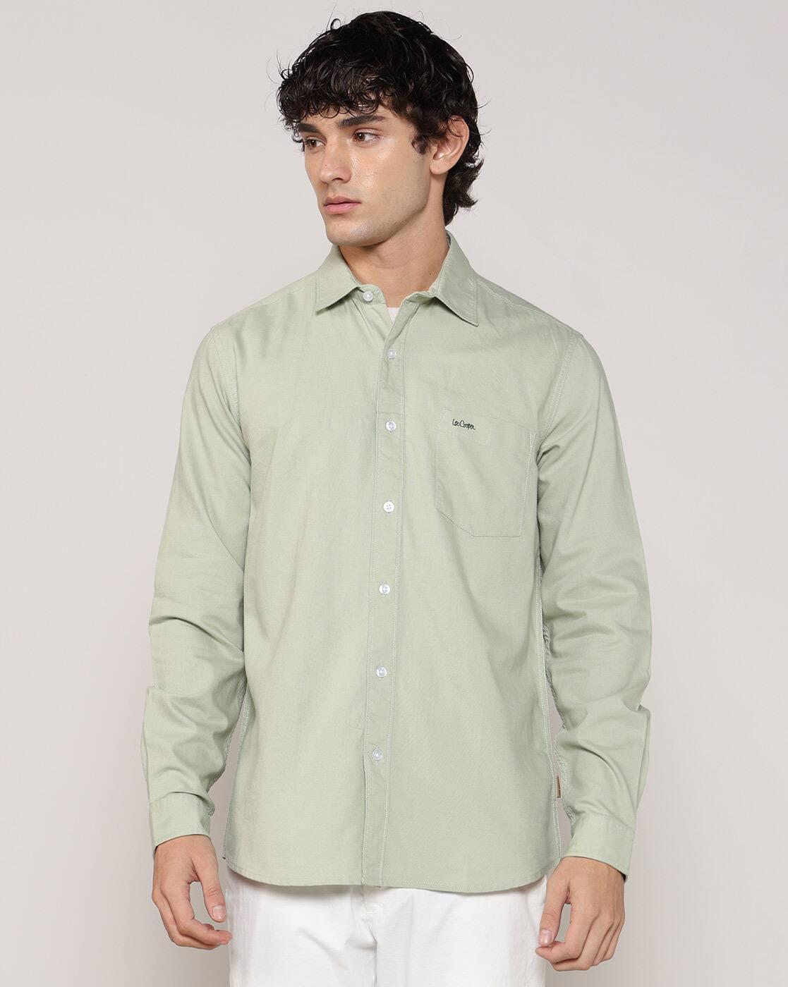 Lee Cooper | Men Regular Fit Shirt with Patch Pocket|3