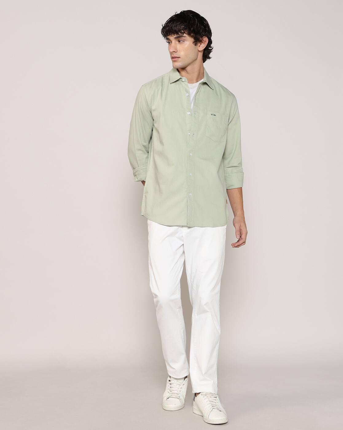 Lee Cooper | Men Regular Fit Shirt with Patch Pocket|4