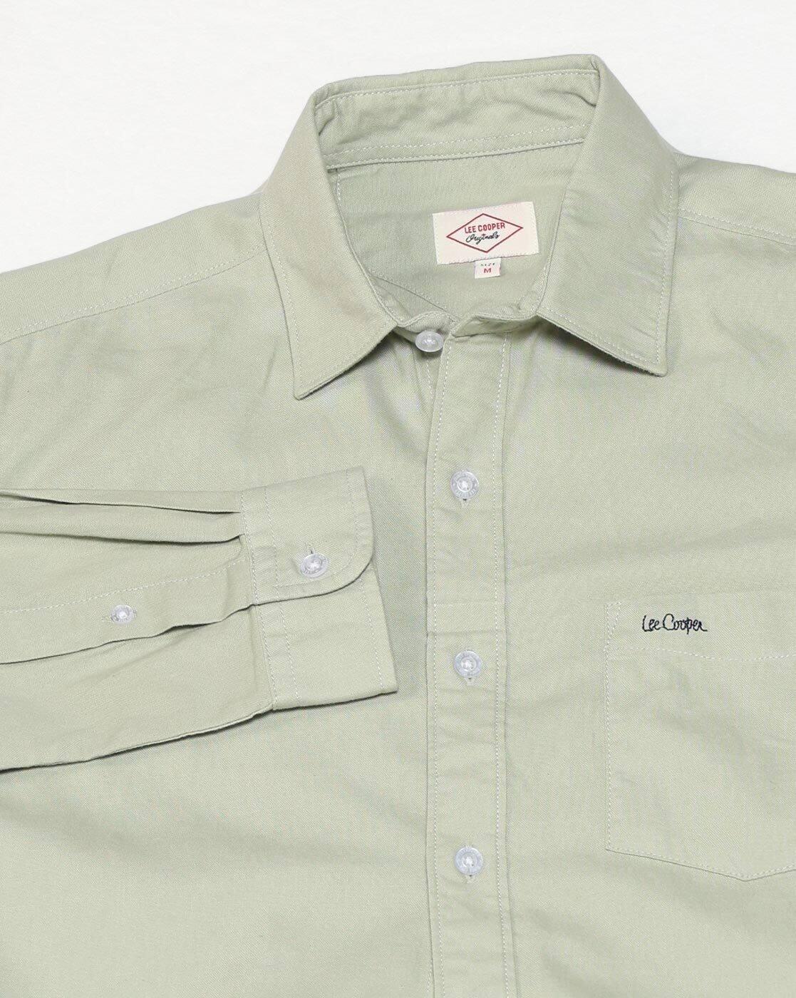 Lee Cooper | Men Regular Fit Shirt with Patch Pocket|6