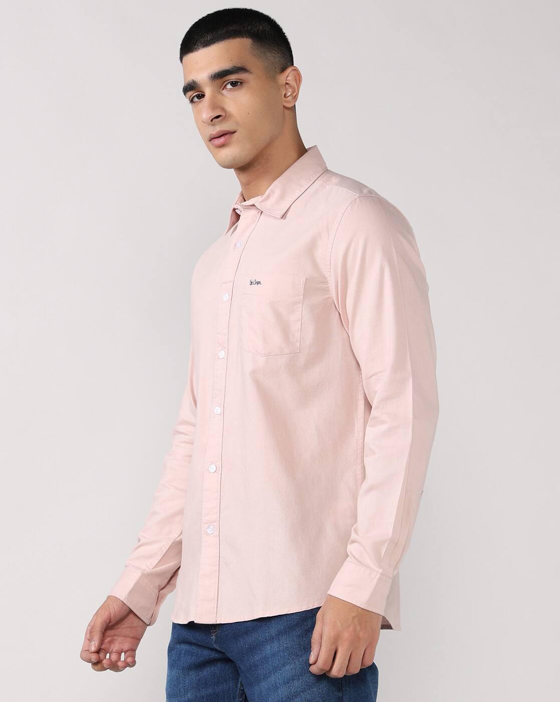 Lee Cooper | Men Regular Fit Shirt with Patch Pocket|1