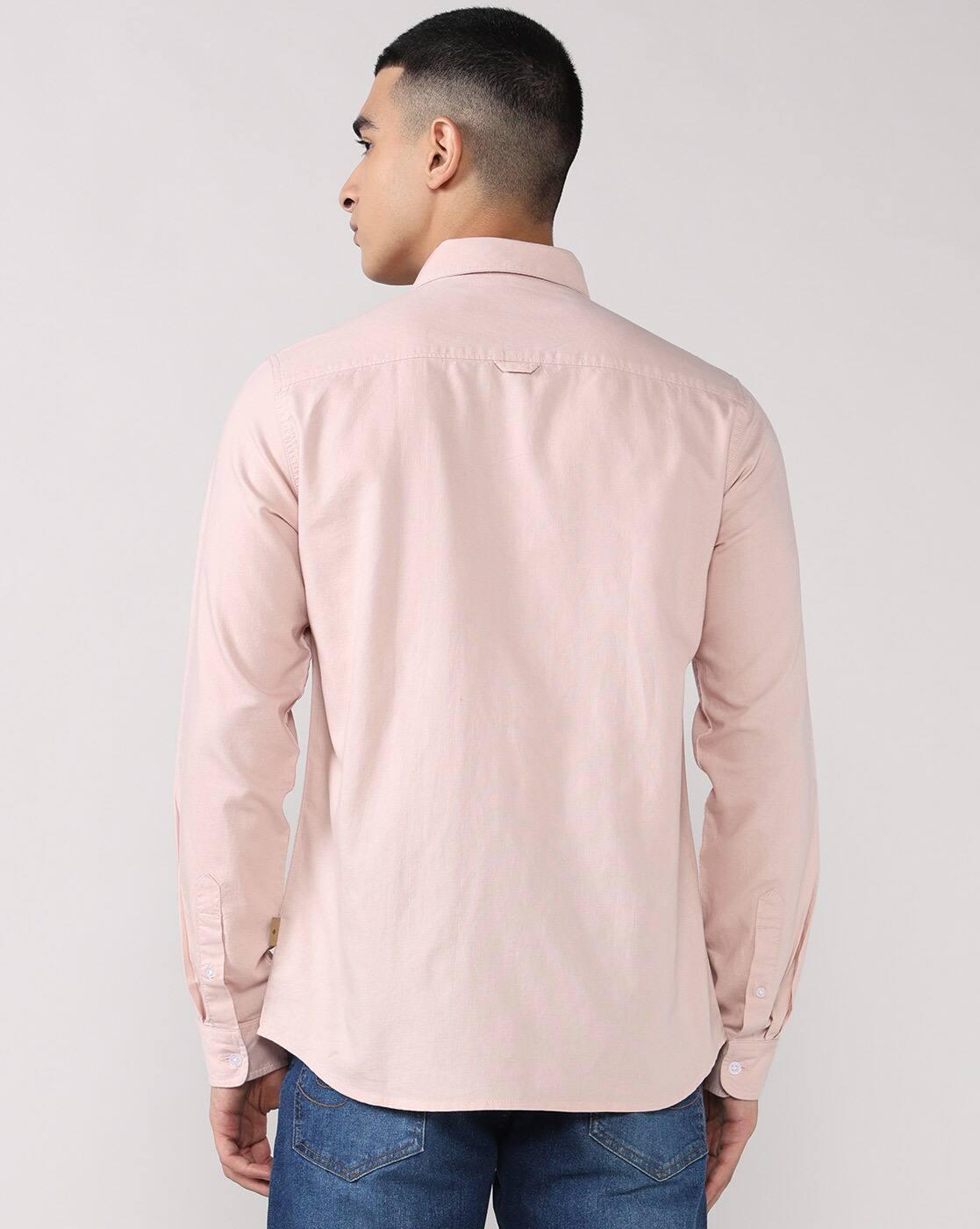 Lee Cooper | Men Regular Fit Shirt with Patch Pocket|2