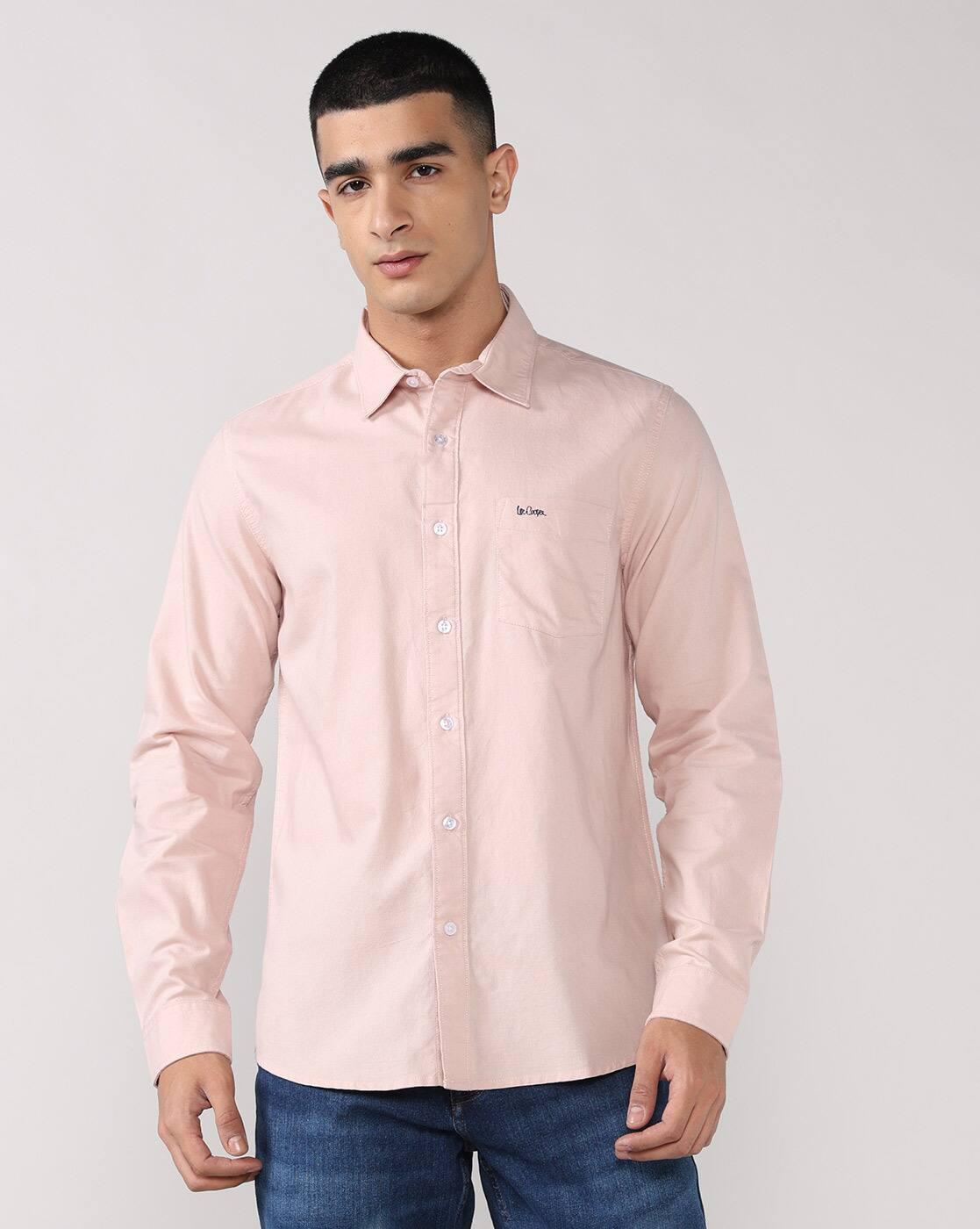 Lee Cooper | Men Regular Fit Shirt with Patch Pocket|3