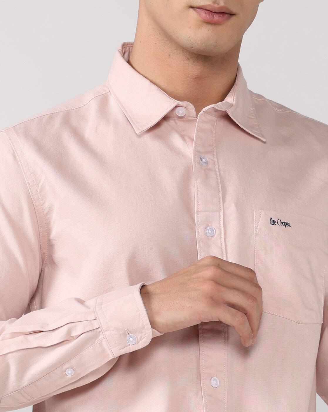 Lee Cooper | Men Regular Fit Shirt with Patch Pocket|5