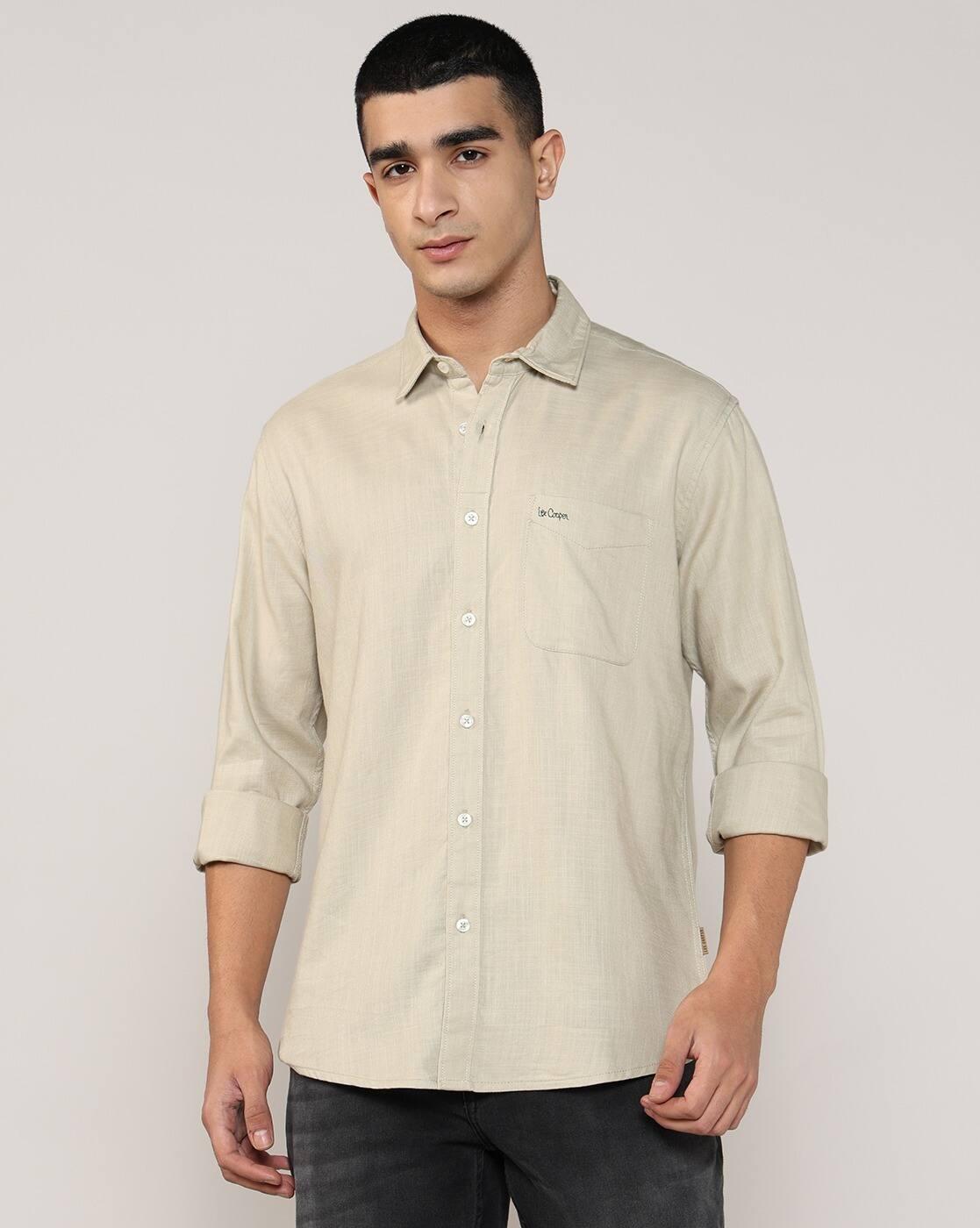 Lee Cooper | Men Regular Fit Shirt with Patch Pocket|4