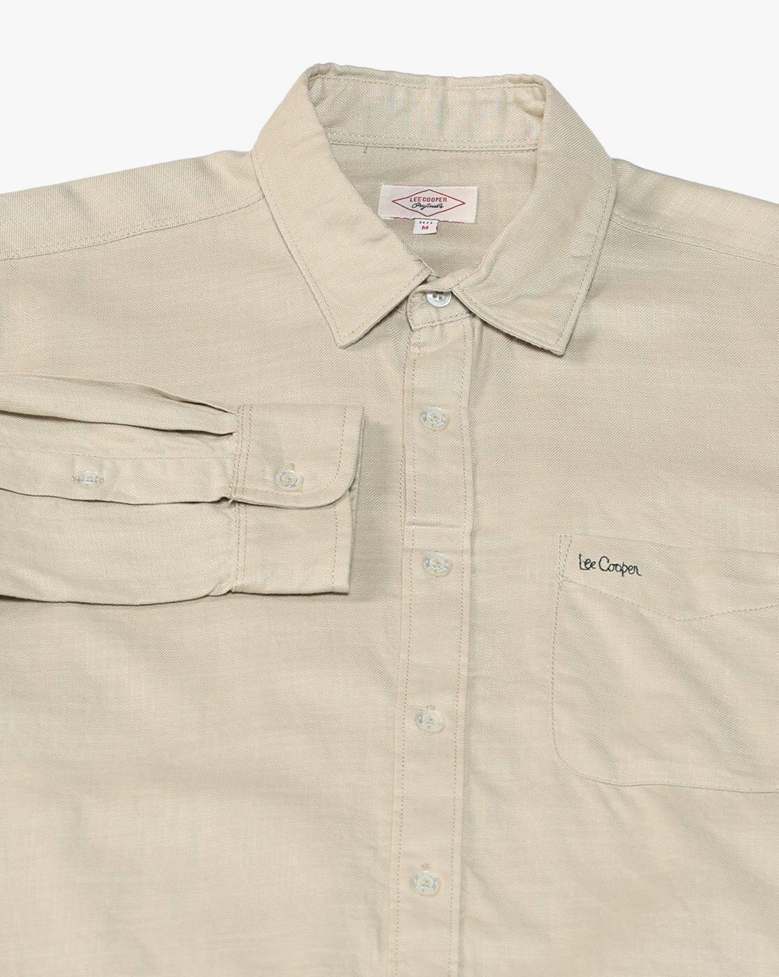 Lee Cooper | Men Regular Fit Shirt with Patch Pocket|7