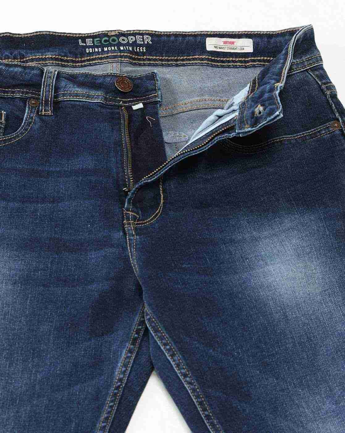 Lee Cooper | Men Mid-Rise Straight Fit Jeans|5