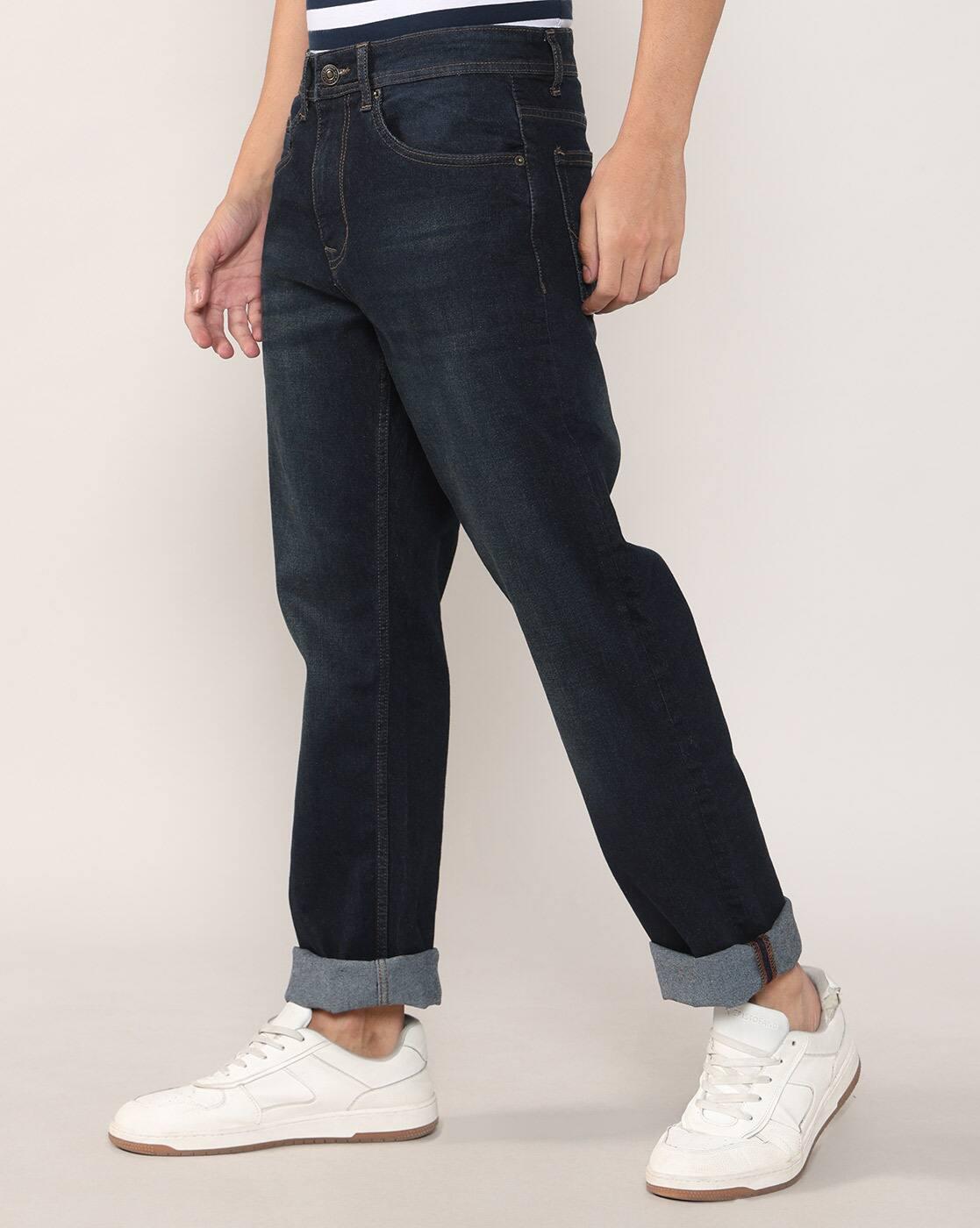 Lee Cooper | Men Lightly Washed Loose Fit Jeans|1