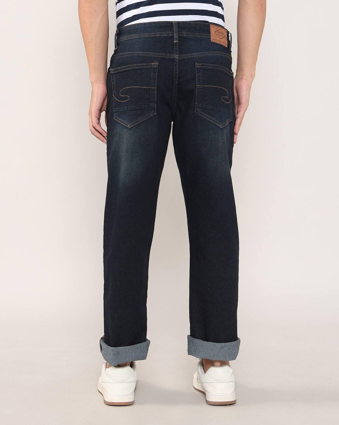 Lee Cooper | Men Lightly Washed Loose Fit Jeans|2