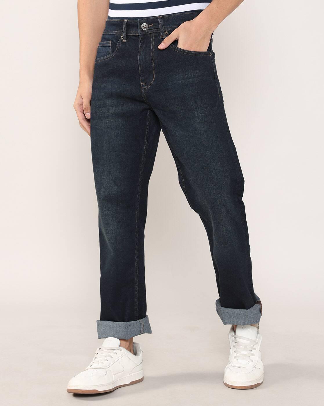 Lee Cooper | Men Lightly Washed Loose Fit Jeans|3