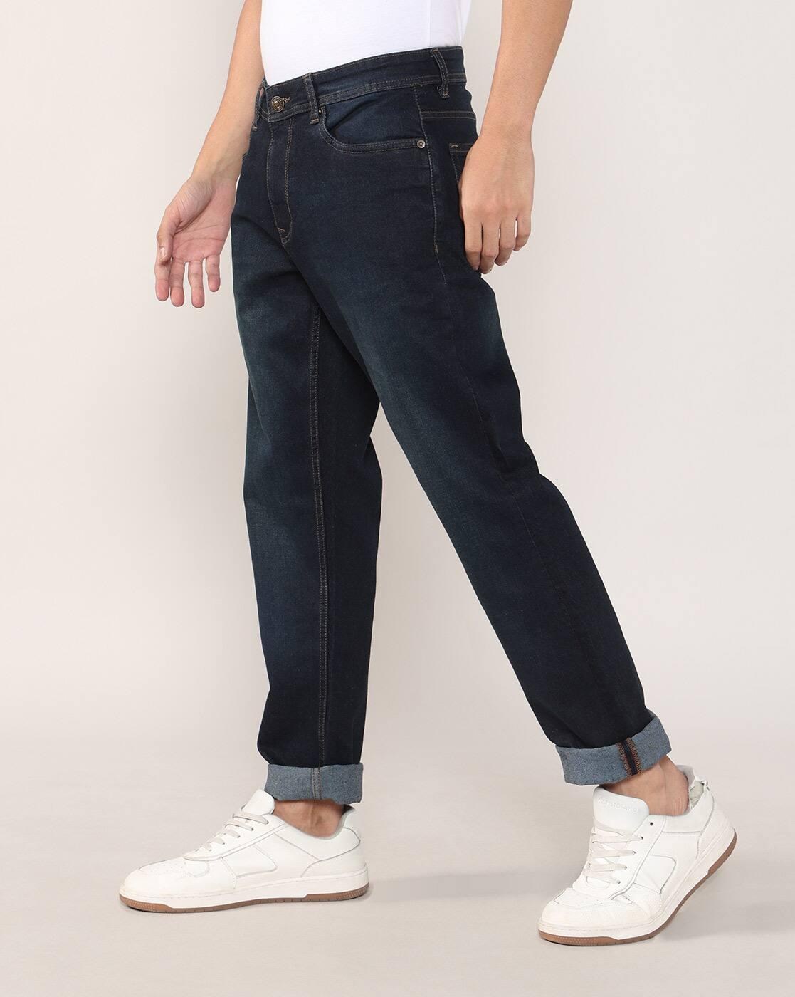 Lee Cooper | Men Lightly Washed Loose Fit Jeans|1
