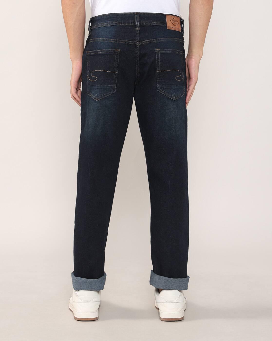 Lee Cooper | Men Lightly Washed Loose Fit Jeans|2