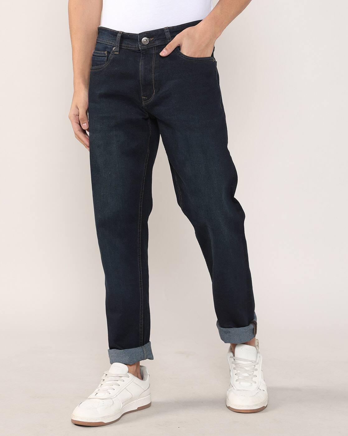 Lee Cooper | Men Lightly Washed Loose Fit Jeans|3