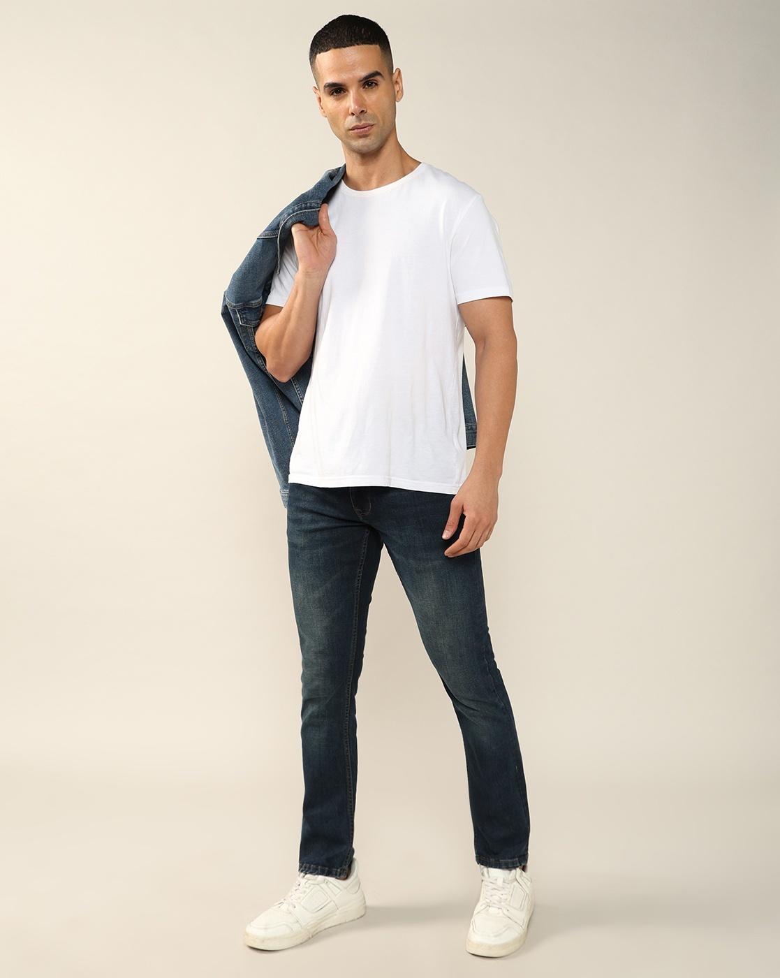 Lee Cooper | Men Lightly Washed Loose Fit Jeans|0
