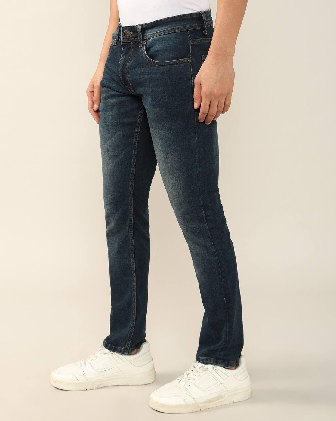 Lee Cooper | Men Lightly Washed Loose Fit Jeans|1