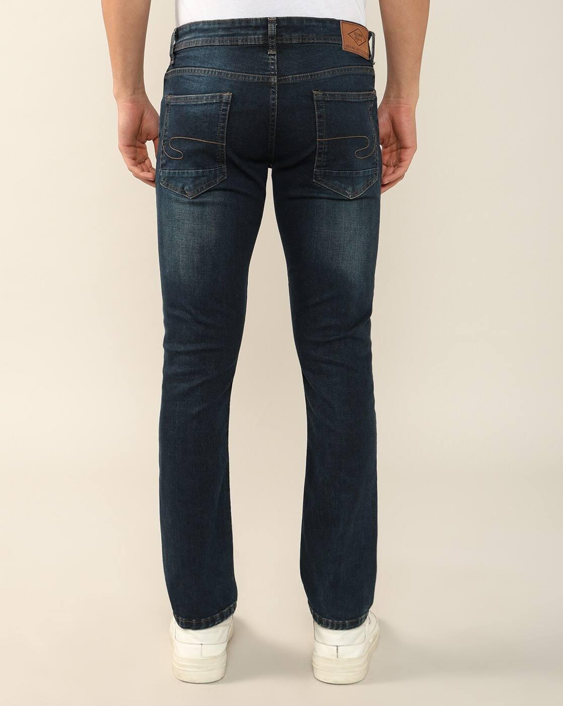 Lee Cooper | Men Lightly Washed Loose Fit Jeans|2