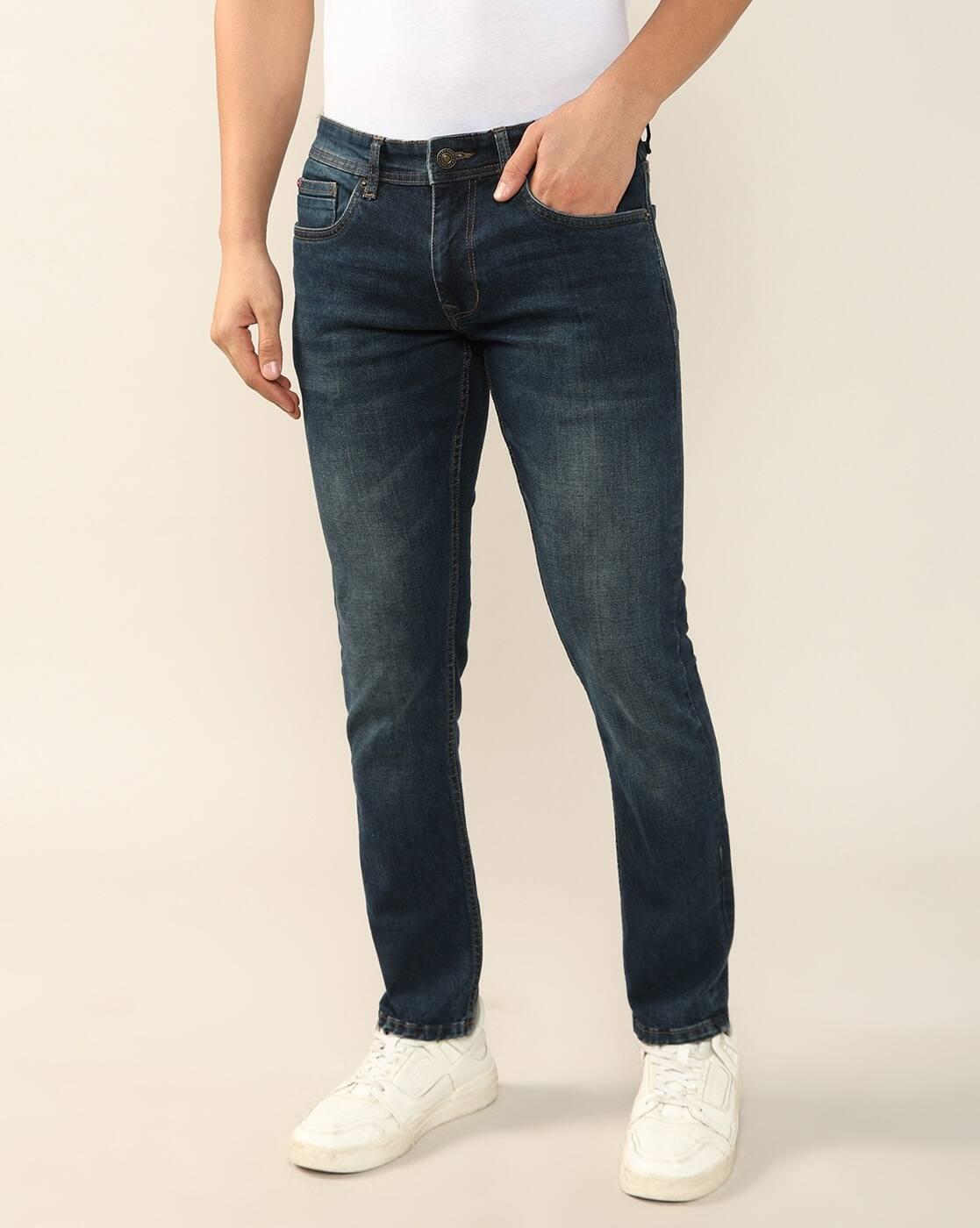 Lee Cooper | Men Lightly Washed Loose Fit Jeans|3
