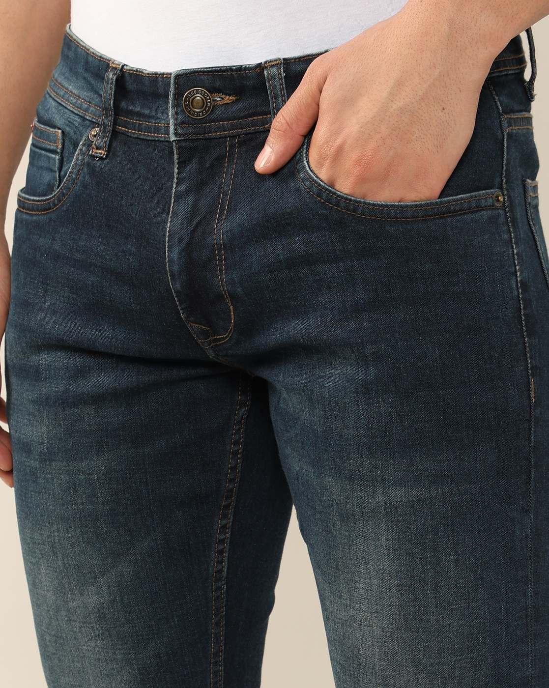Lee Cooper | Men Lightly Washed Loose Fit Jeans|4