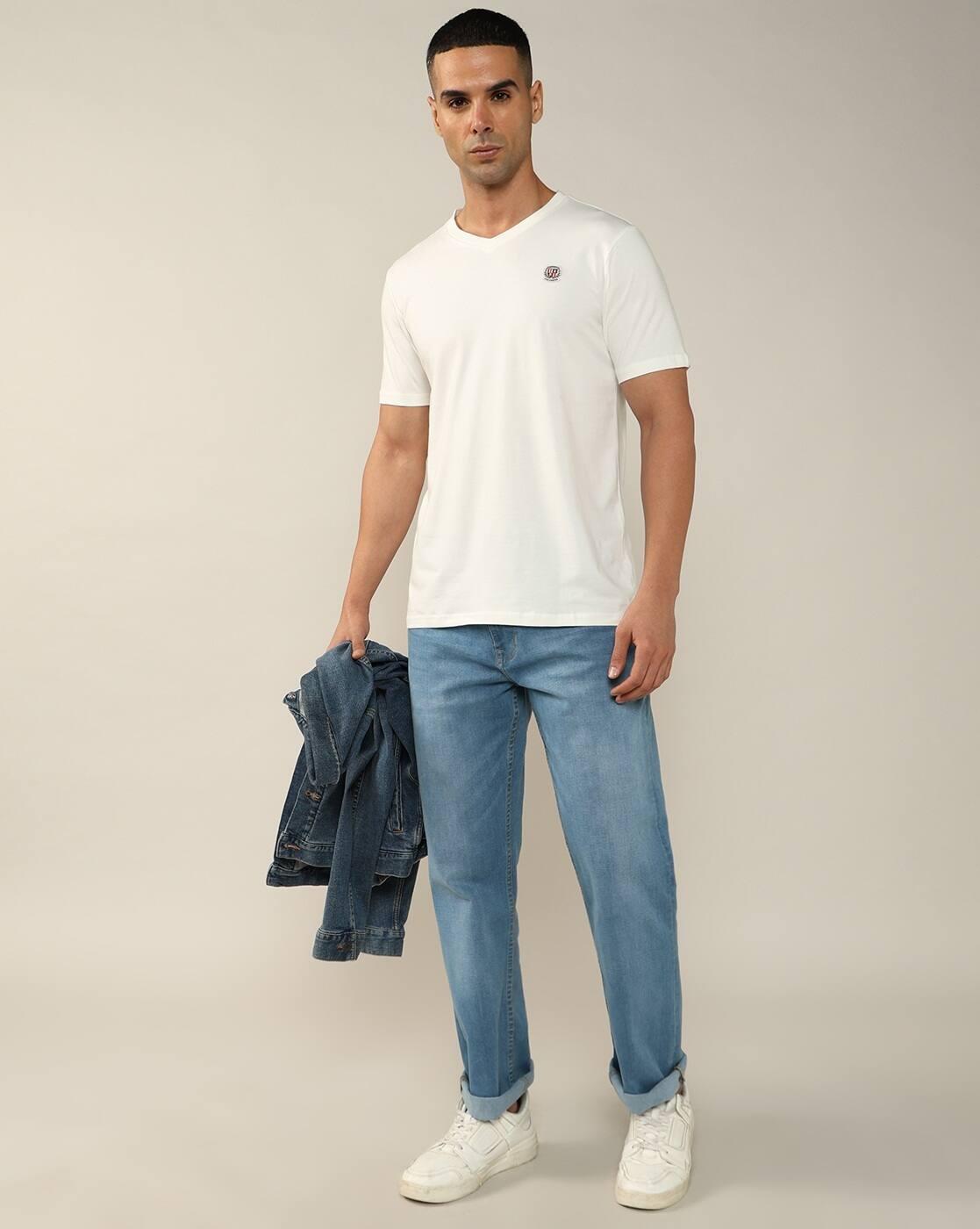 Lee Cooper | Men Mid-Wash Straight Jeans|0