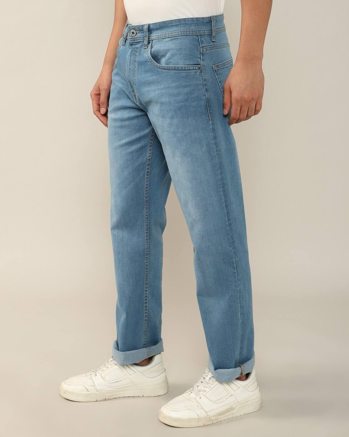 Lee Cooper | Men Mid-Wash Straight Jeans|1