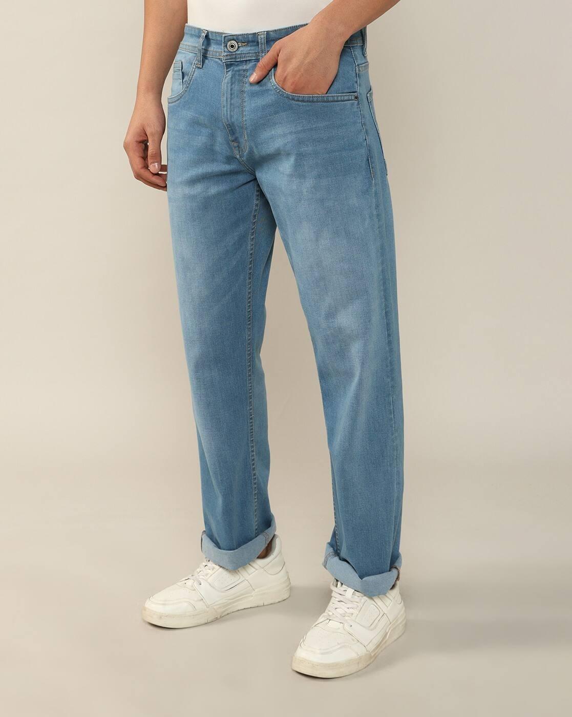 Lee Cooper | Men Mid-Wash Straight Jeans|3