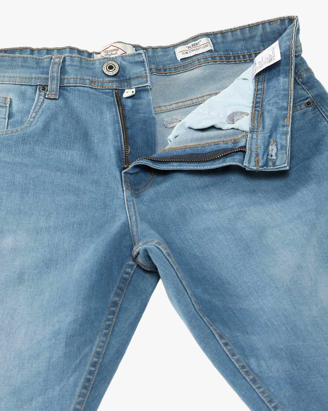 Lee Cooper | Men Mid-Wash Straight Jeans|5