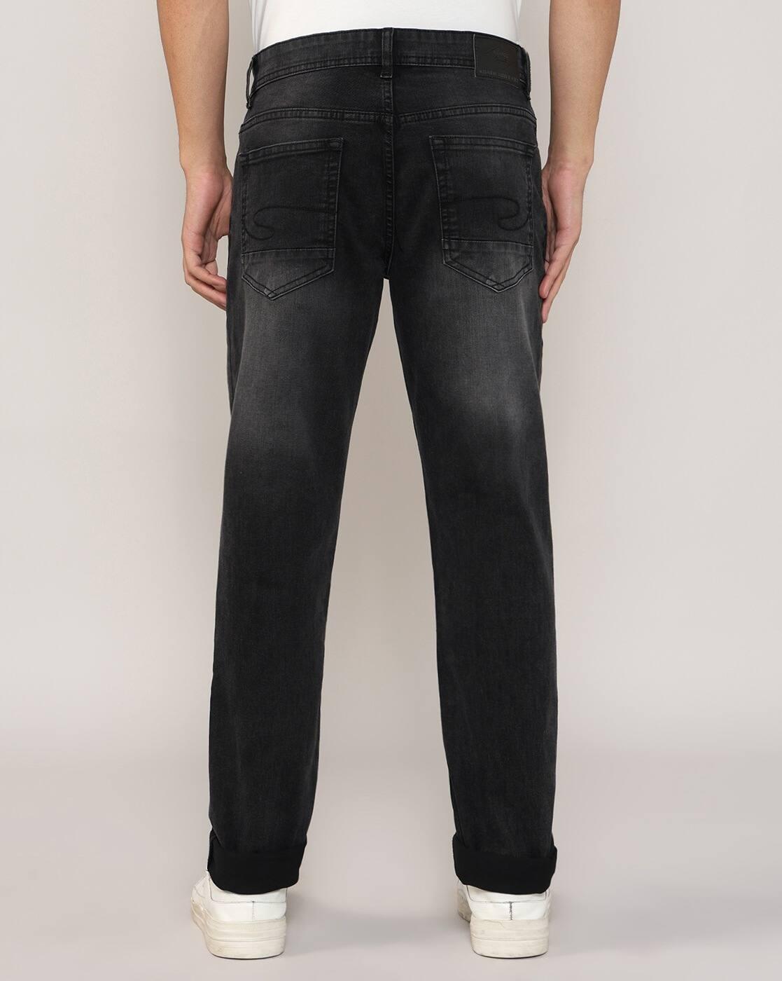 Lee Cooper | Men Lightly Washed Loose Fit Jeans|2