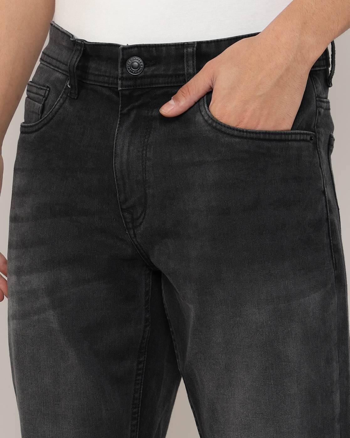 Lee Cooper | Men Lightly Washed Loose Fit Jeans|4