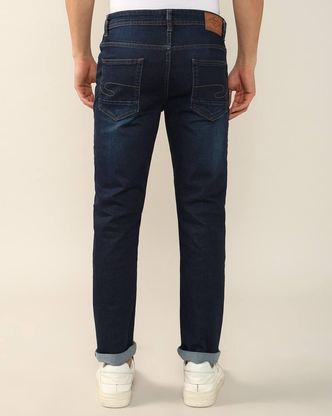 Lee Cooper | Men Lightly Washed Loose Fit Jeans|2