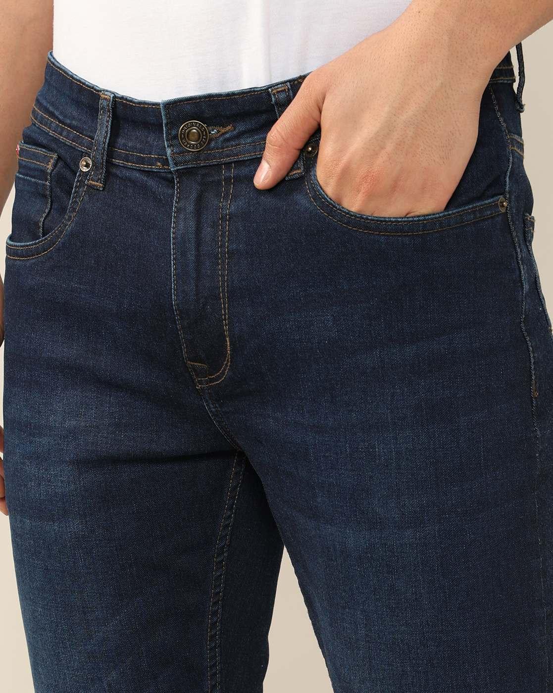 Lee Cooper | Men Lightly Washed Loose Fit Jeans|4