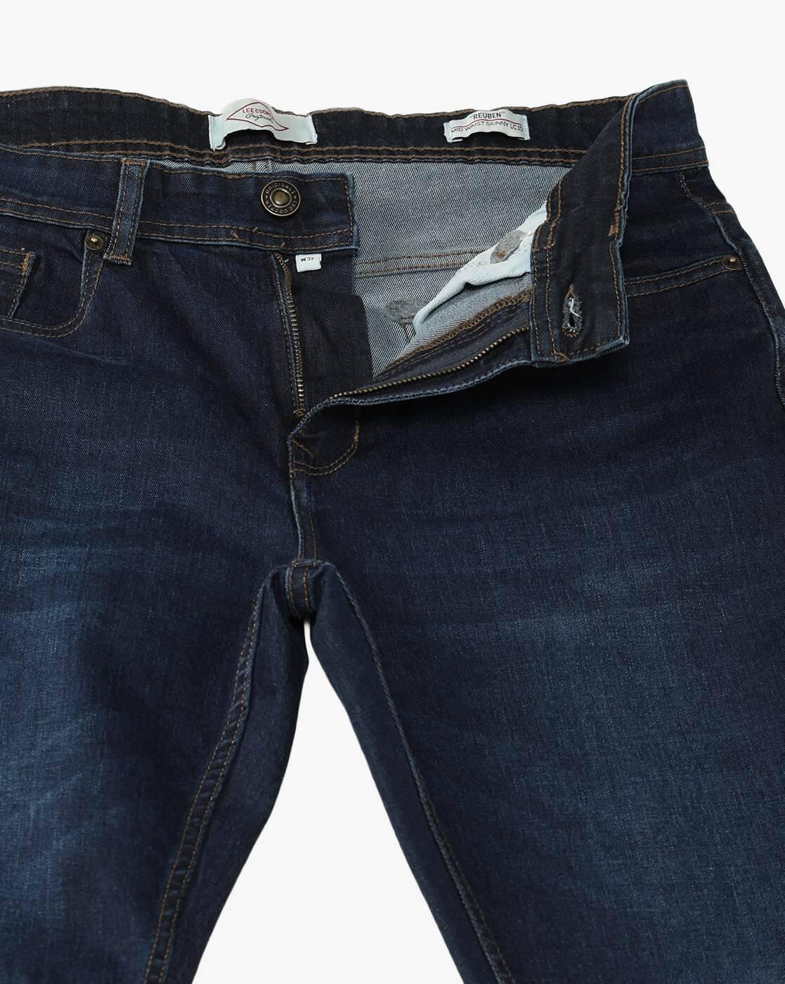 Lee Cooper | Men Lightly Washed Loose Fit Jeans|5