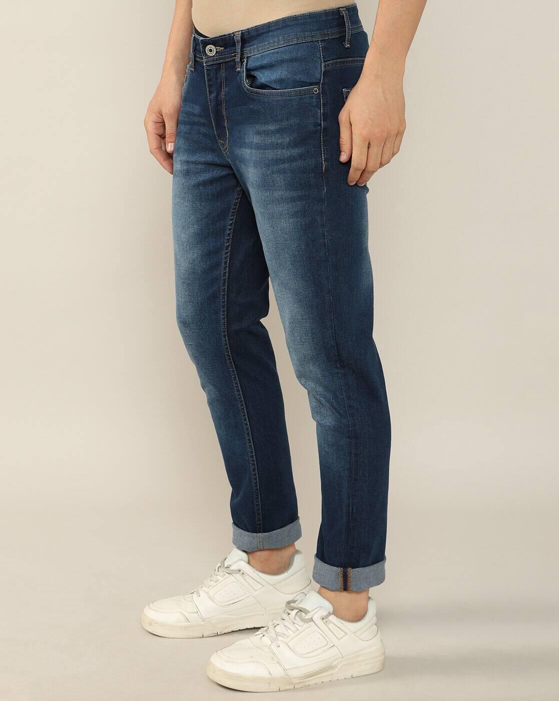 Lee Cooper | Men Mid-Wash Skinny Fit Jeans|4