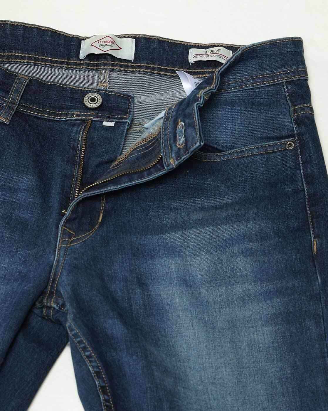 Lee Cooper | Men Mid-Wash Skinny Fit Jeans|6