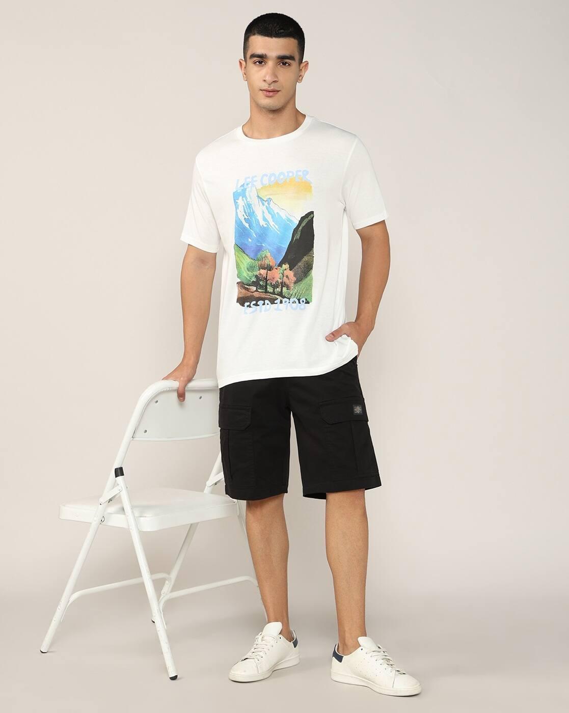 Lee Cooper | Men Graphic Print Relaxed Fit Crew-Neck T-Shirt|3