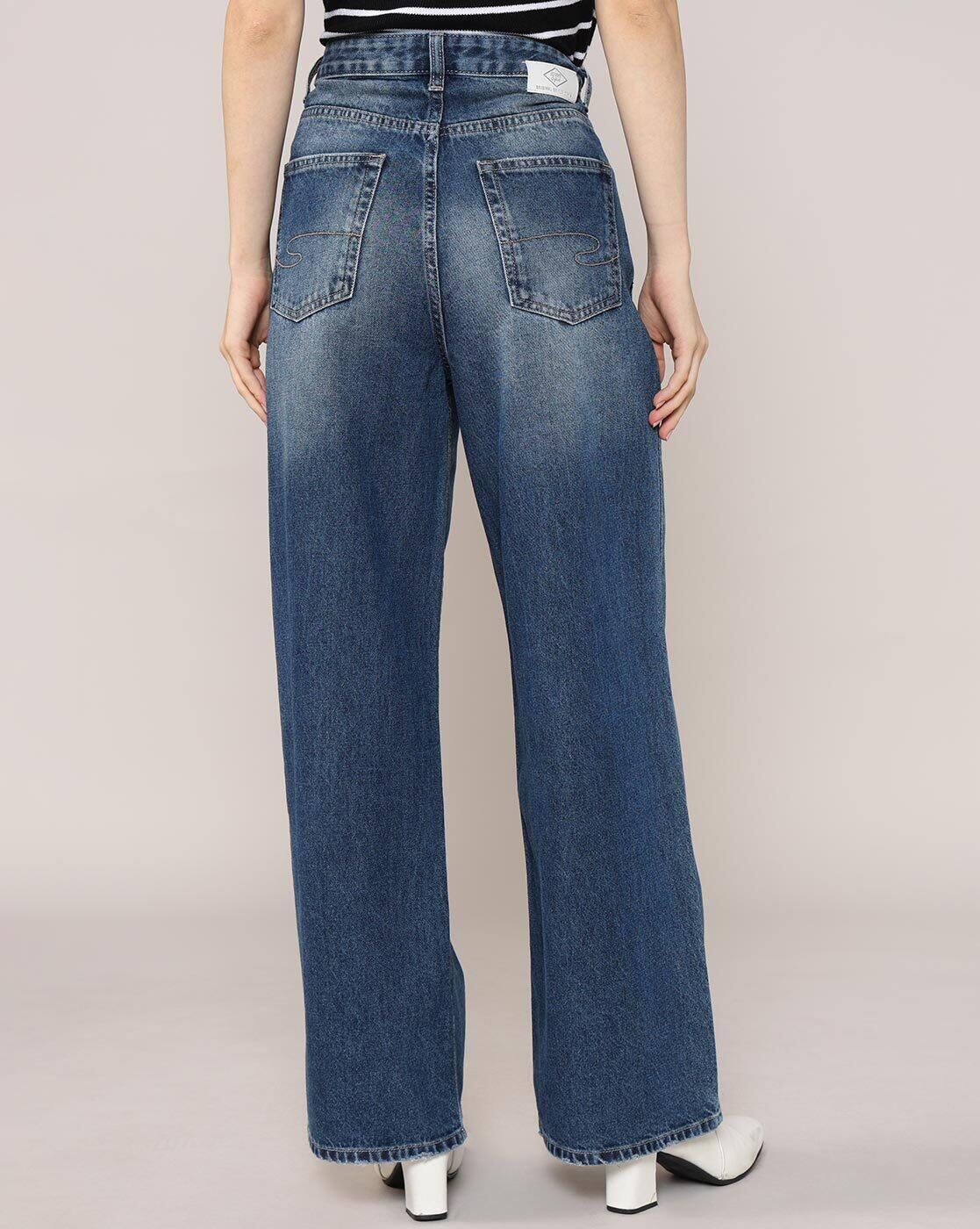 Lee Cooper | Women Lightly Washed High-Rise Straight Jeans|2