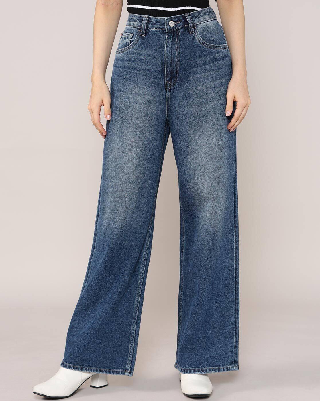 Lee Cooper | Women Lightly Washed High-Rise Straight Jeans|3