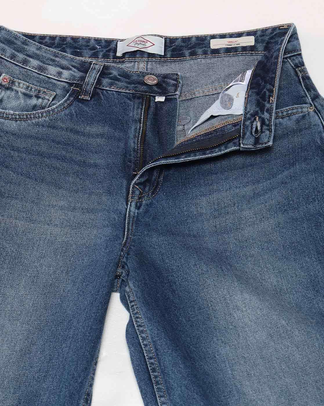 Lee Cooper | Women Lightly Washed High-Rise Straight Jeans|5