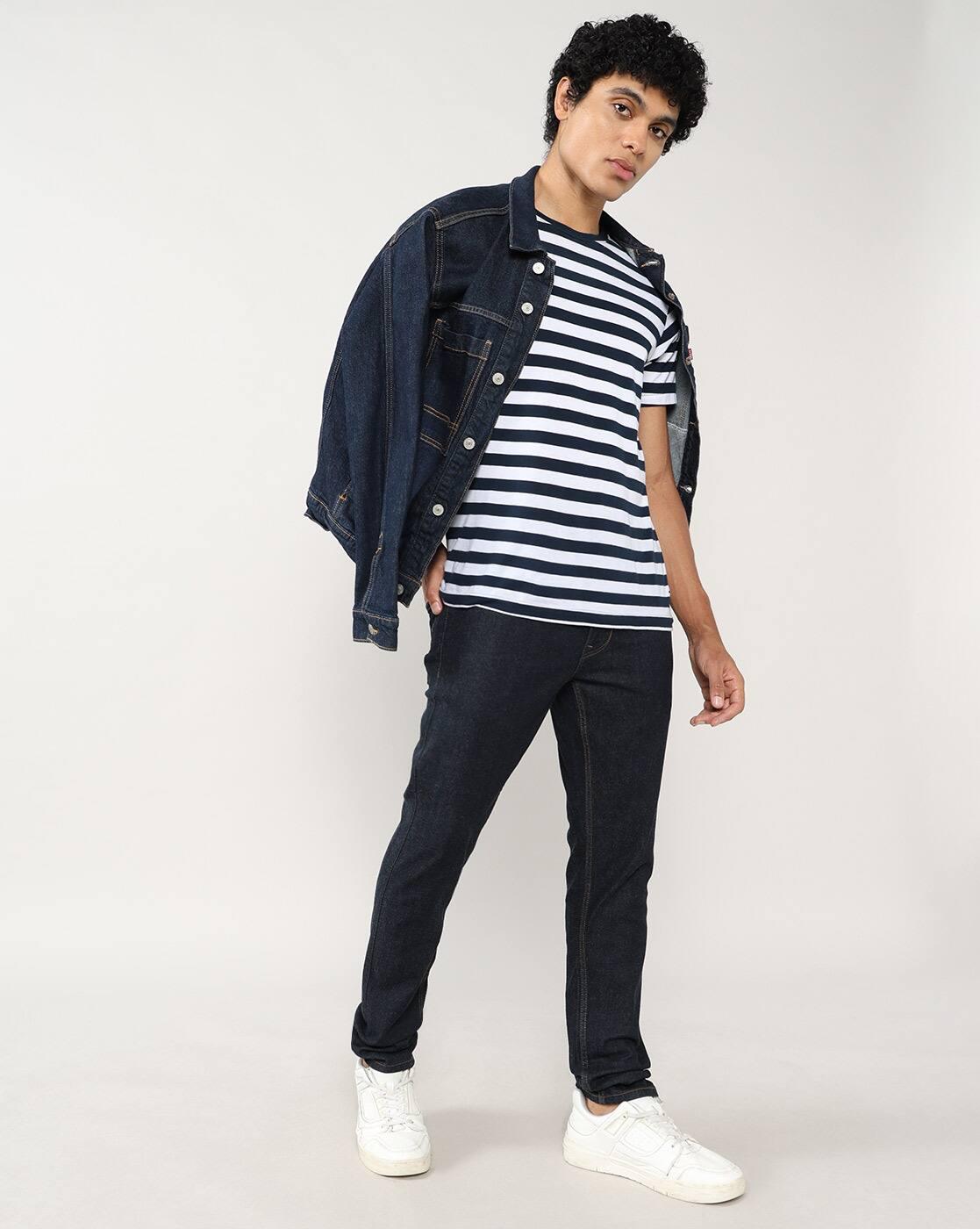 Lee Cooper | Men Lightly Washed Slim Fit Jeans|0