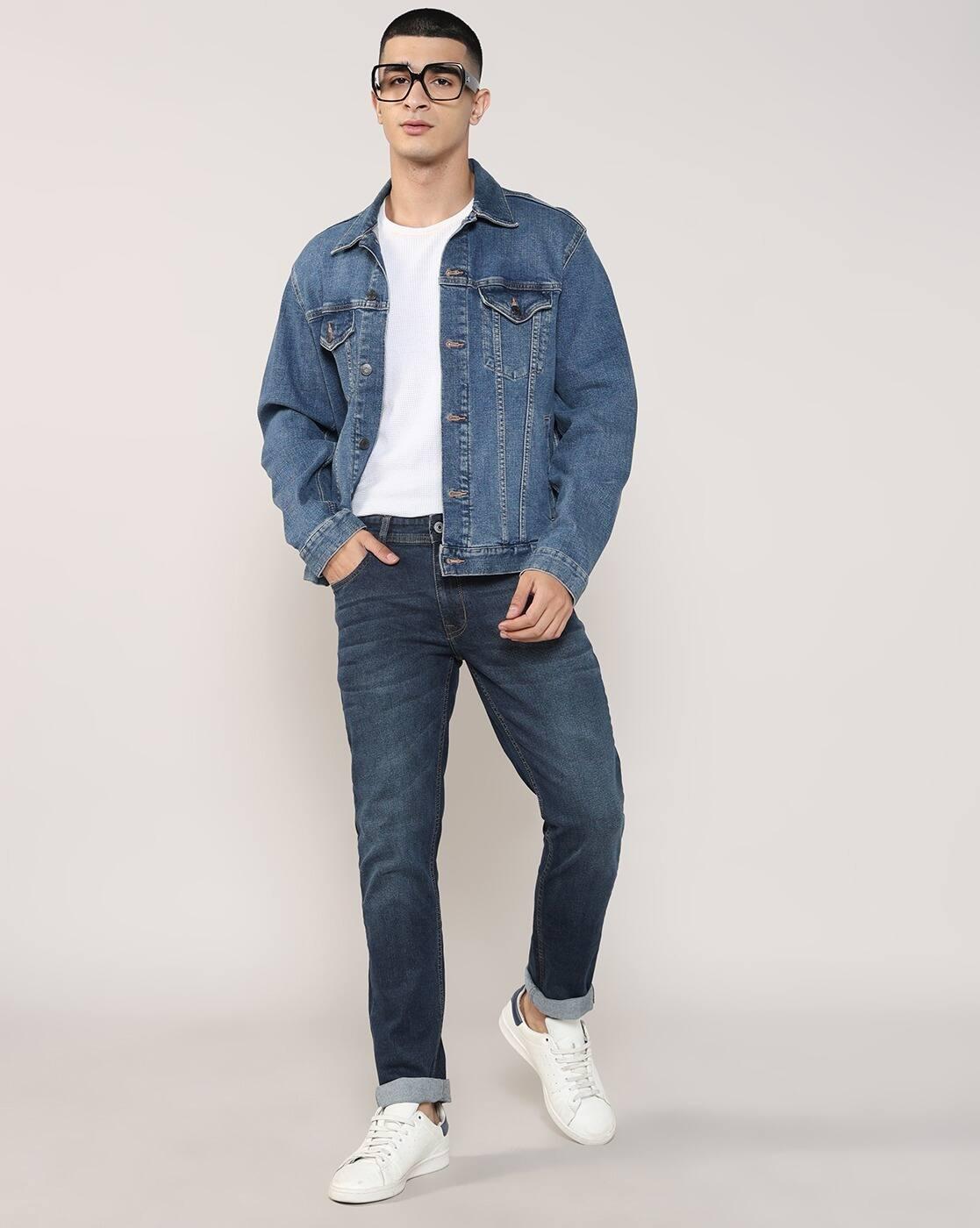 Lee Cooper | Men Lightly Washed Slim Fit Jeans|0