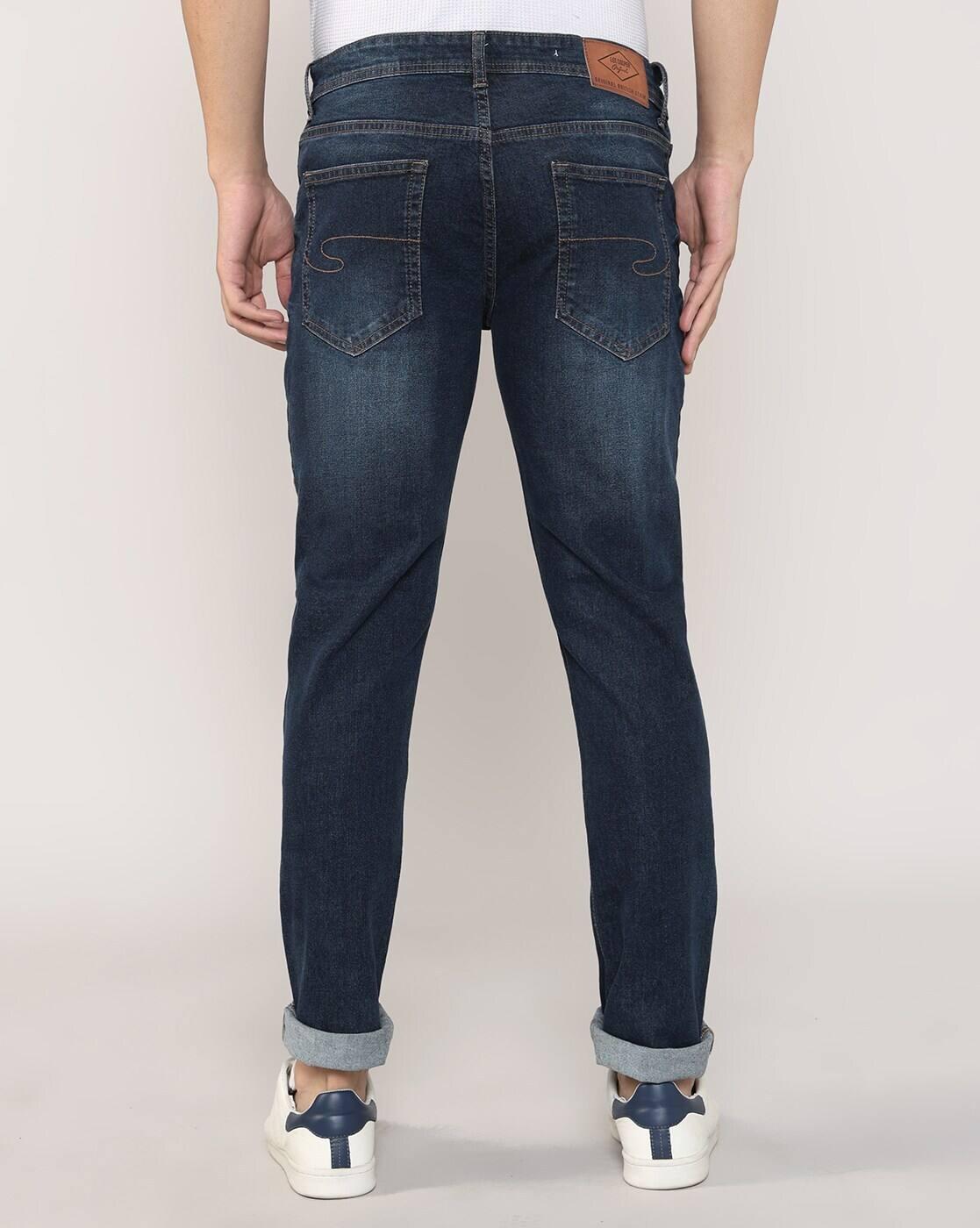 Lee Cooper | Men Lightly Washed Slim Fit Jeans|3