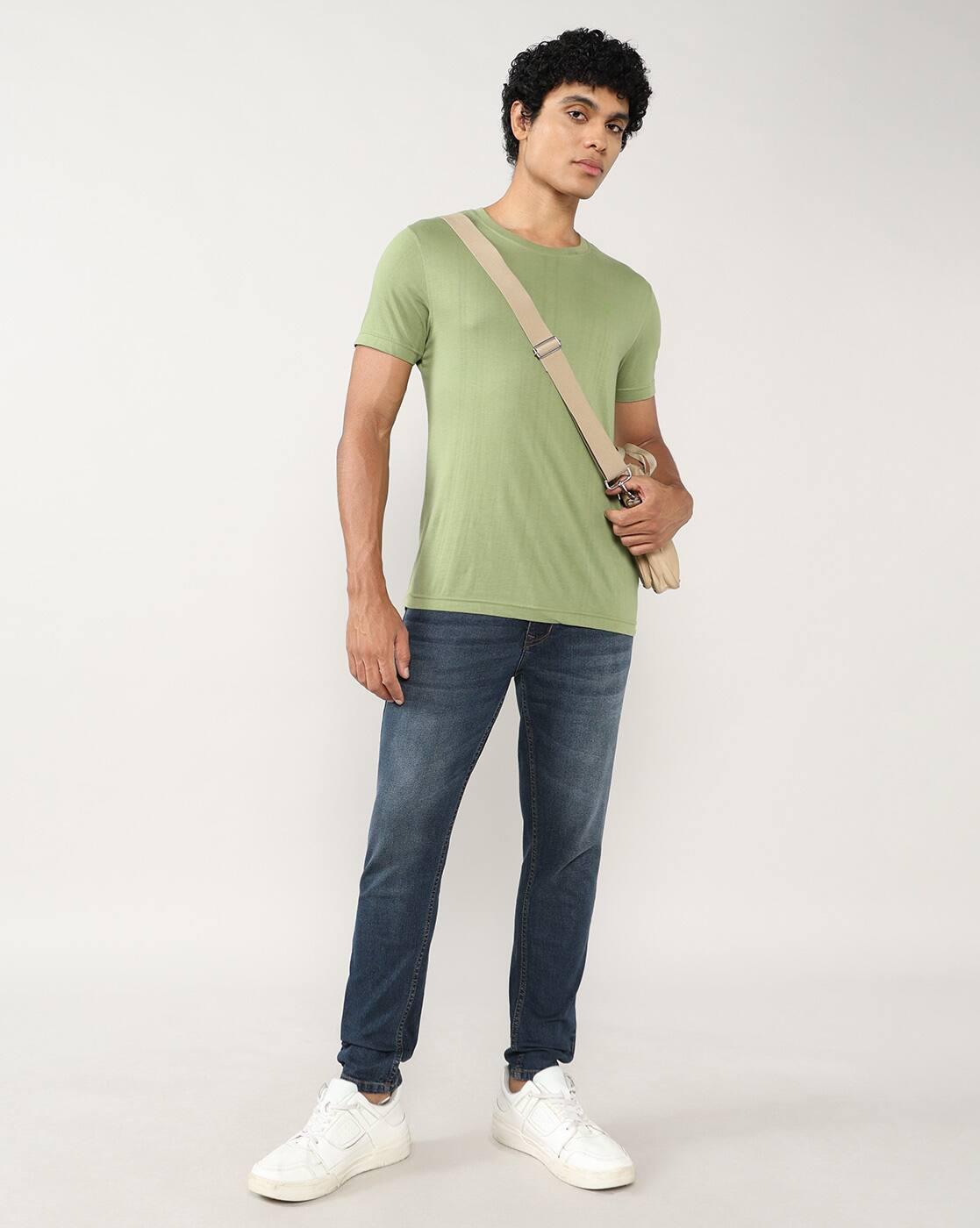 Lee Cooper | Men Lightly Washed Slim Fit Jeans|0