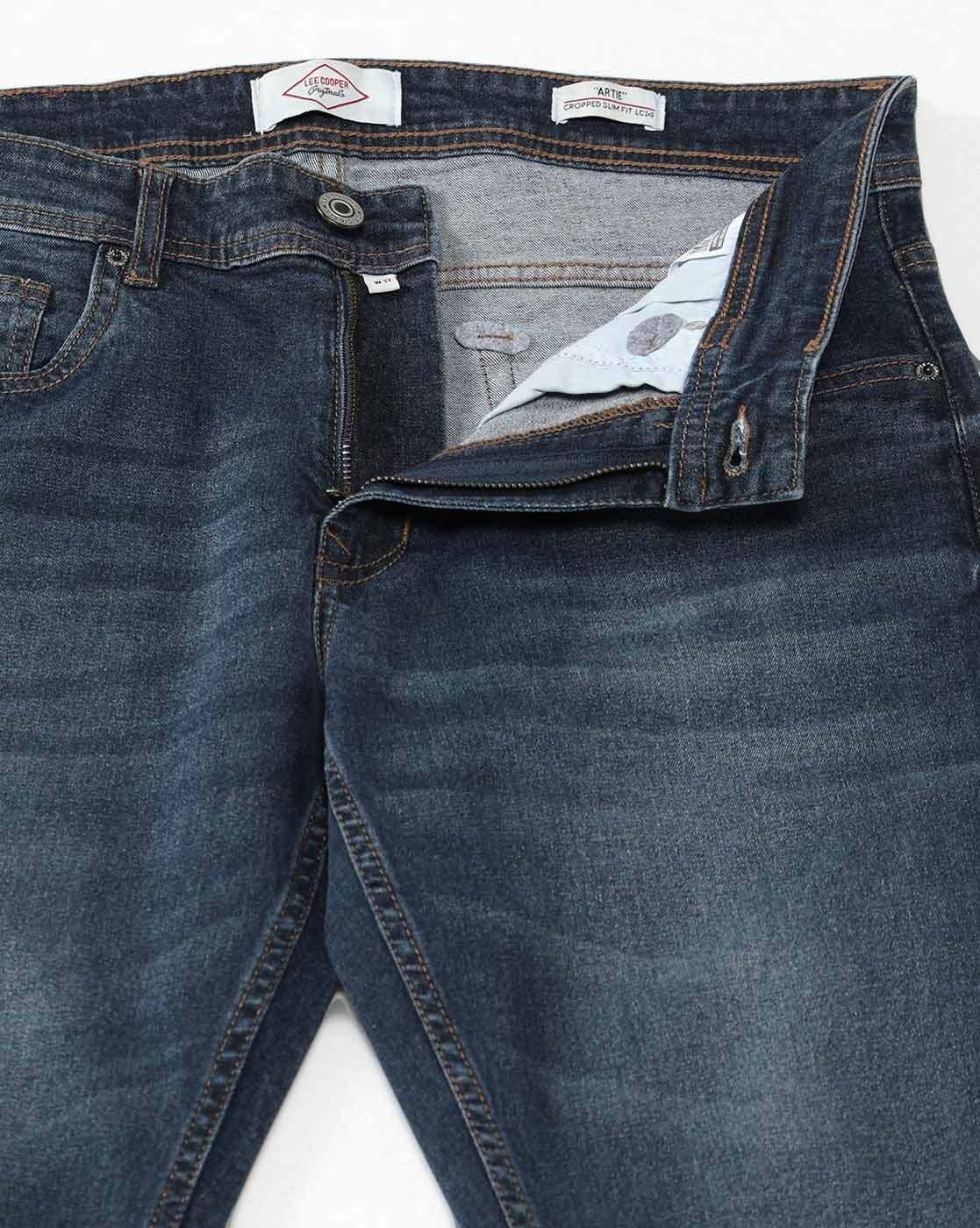 Lee Cooper | Men Lightly Washed Slim Fit Jeans|5